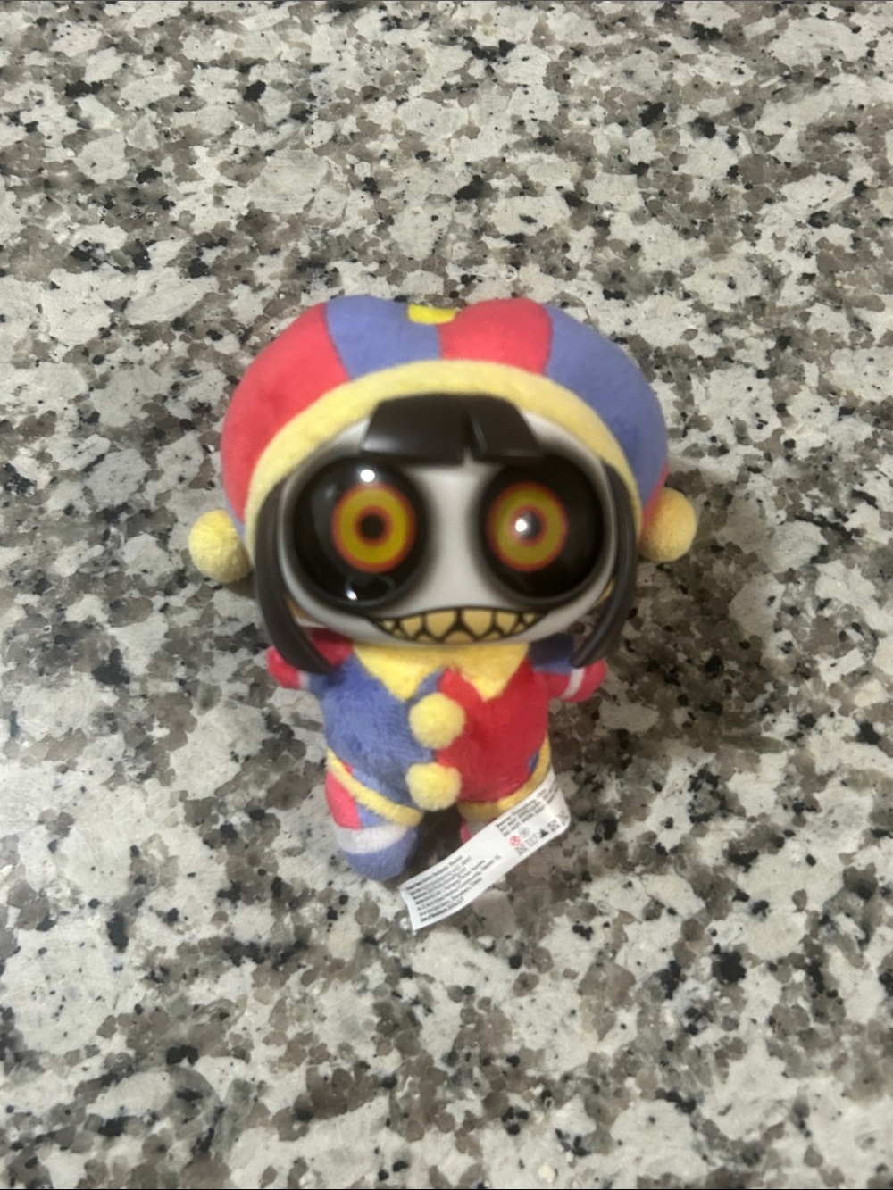 Jester Plush Character Toy in Red, Blue & Yellow